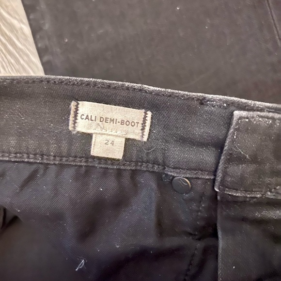 Madewell Cali Demi Boot Jeans - Berkeley Black - Raw Hem - Picture 6 of 11